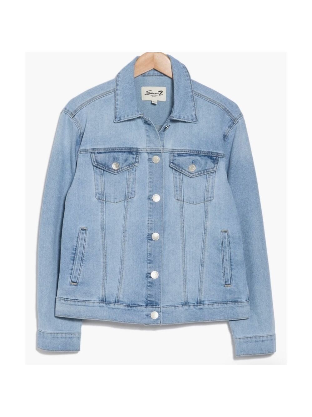 SEVEN7 CLASSIC DENIM TRUCKER JACKET XXL NWT - Picture 2 of 10
